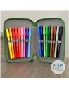 Penar echipat cu 3 fermoare Pelikan 400207261, 43 piese, Monsters 2