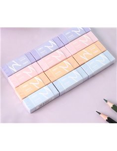 Radiera creion Deli Macarons, material eco PVC, non-toxic, Pastel 2