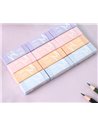 Radiera creion Deli Macarons, material eco PVC, non-toxic, Pastel