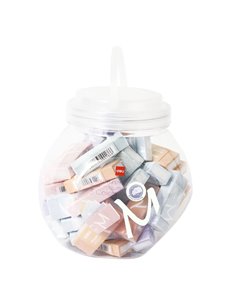 Radiera creion Deli Macarons, material eco PVC, non-toxic, Pastel
