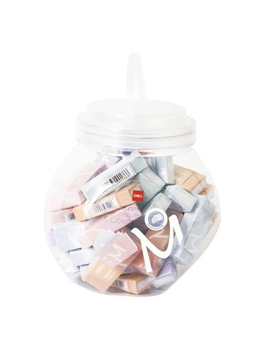 Radiera creion Deli Macarons, material eco PVC, non-toxic, Pastel