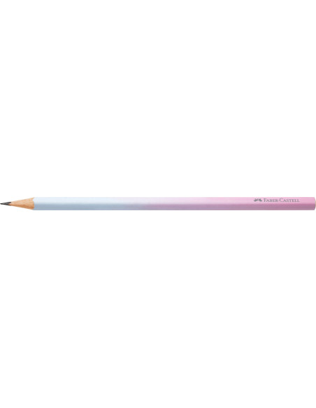 FC118402-12,Creion grafit b triunghiular flow roz-bleu Faber-castell - Set 12