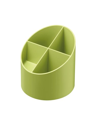 Suport instrumente de scris cu 4 compartimente Herlitz Blue Angel, seria GREENline, Verde