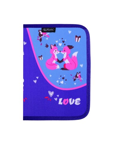 Penar neechipat cu 1 fermoar Herlitz 400211230, Motiv Love