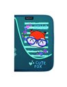 Penar neechipat cu 1 fermoar si o clapa Herlitz 400211234, Motiv Cute fox