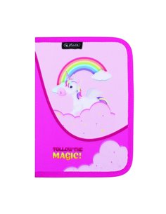 Penar neechipat cu 1 fermoar si 2 clape Herlitz 400211237, Motiv Unicorn magic