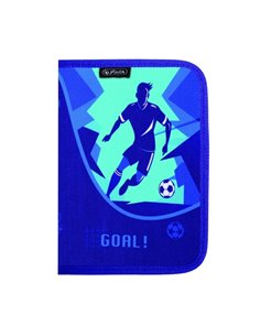 Penar neechipat cu 1 fermoar si o clapa Herlitz 400211232, Motiv Football