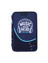 Penar neechipat cu 3 fermoare Herlitz 400211296, Motiv Music