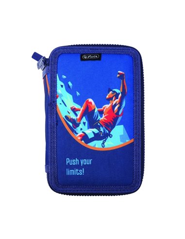 Penar neechipat cu 3 fermoare Herlitz 400211292, Motiv Limits