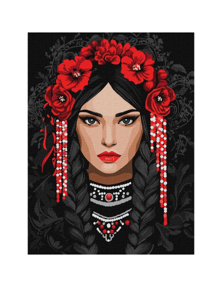 KHO8604,Pictura pe numere cu sasiu 30x40 cm KHO8604