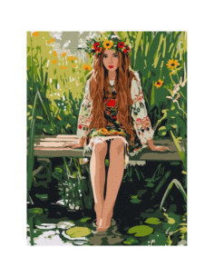 KHO8616,Pictura pe numere cu sasiu 30x40 cm KHO8616