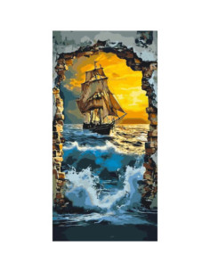 LW5119,Pictura pe numere 40x80 cm LW5119