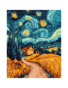KHO6364,Pictura pe numere cu sasiu 40x50 cm KHO6364