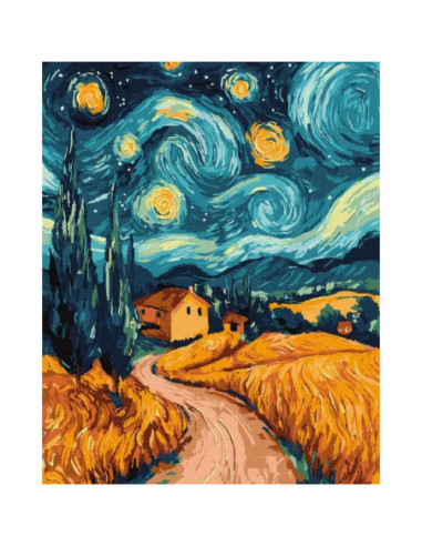 KHO6364,Pictura pe numere cu sasiu 40x50 cm KHO6364