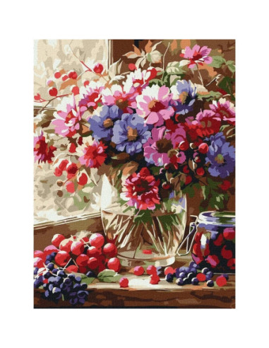 KHO5693,Pictura pe numere cu sasiu 30x40 cm KHO5693