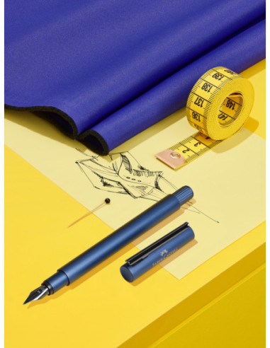 FC146160,Stilou neo slim aluminium albastru m Faber-castell