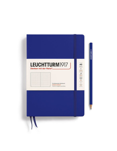 LT369792,Caiet a5 punctat coperta rigida albastru cerneala Leuchtturm