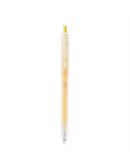 DLEG118-YL-12,Pix cu gel cu mecanism 0.5 mm galben delight Deli - Set 12