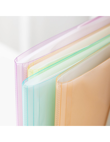DLEB034-12,Mapa prezentare 40 folii cop. rigide culori pastel bali Deli - Set 12