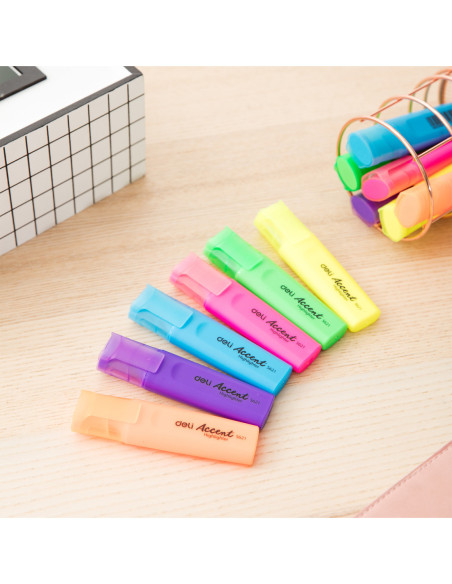 DLES621R-10,Textmarker roz accent s621 Deli - Set 10