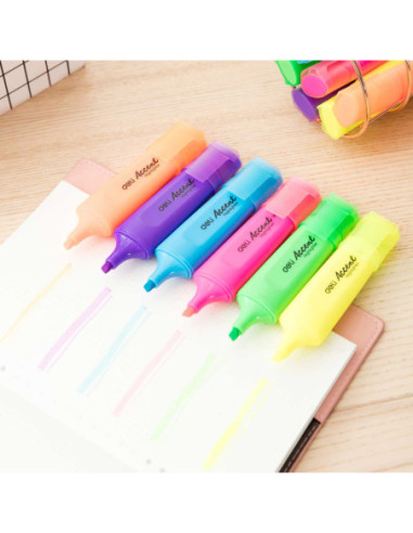 DLES621V-10,Textmarker verde accent s621 Deli - Set 10