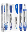 DLEU016-BL-12,Marker whiteboard albastru 2.5mm Deli - Set 12