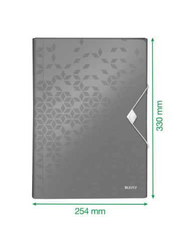 LZ45890026,Mapa plastic 6 compartimente rosie tip proiect wow Leitz