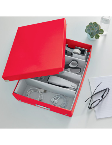 LZ60580026,Cutie organizer medie rosie click&store Leitz
