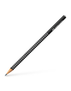 FC118299-12,Creion grafit b sparkle negru 2024 Faber-castell - Set 12