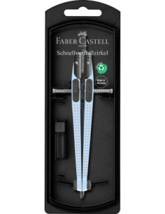 FC574474,Compas quick-set grip bleu sky Faber-castell
