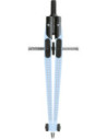 FC574474,Compas quick-set grip bleu sky Faber-castell