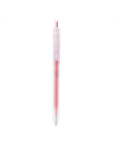 DLEG118-PK-12,Pix cu gel cu mecanism 0.5mm roz delight Deli - Set 12