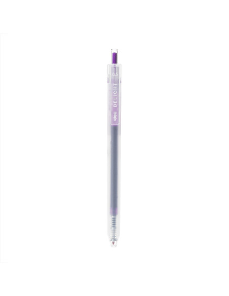 DLEG118-PR-12,Pix cu gel cu mecanism 0.5mm mov delight Deli - Set 12