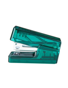 DLENS083FG,Capsator 12 coli 24/6 mini nusign verde transparent