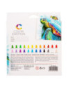 DLEC20120,Creioane ulei pastel 24 culori color emotion Deli
