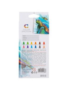 DLEC20100,Creioane ulei pastel 12 culori color emotion Deli 2