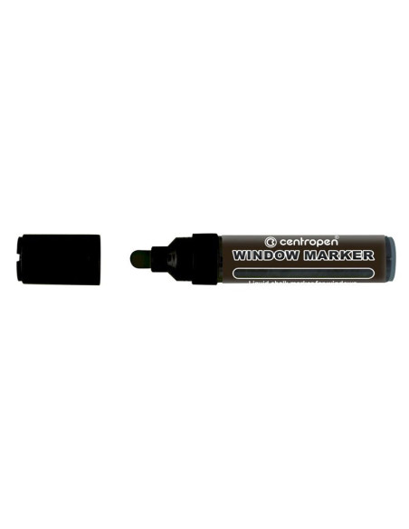 CE912101-10,Marker creta lichida negru 2-15mm varf rotund 9121 Centropen - Set 10