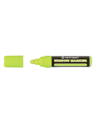CE912104-10,Marker creta lichida galben neon 2-15mm varf rotund 9121 Centropen - Set 10