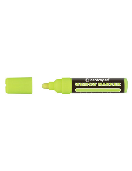 CE912104-10,Marker creta lichida galben neon 2-15mm varf rotund 9121 Centropen - Set 10
