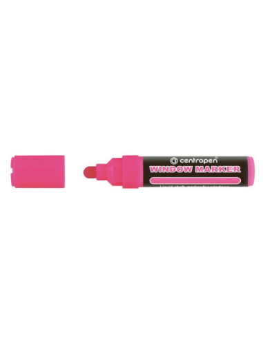 CE912107-10,Marker creta lichida roz neon 2-15mm varf rotund 9121 Centropen - Set 10