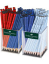 FC117040,Creion grafit fara guma grip 2001 rosu-albastru-bleu 2*72 cutie plastic Faber-castell
