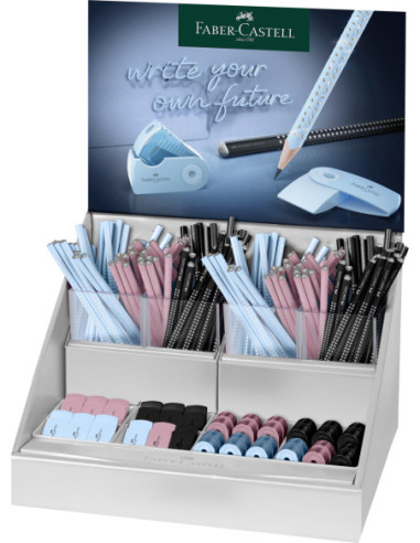 FC118246,Display concept sparkle harmony 2024 (144 creioane grafit + 24 asc sleeve mini + 24 rad sleeve mini) Faber-castell