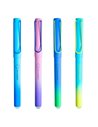 Set 12 stilouri din plastic cu cerneala termosensibila si penita ascunsa 16430, Motiv so happy