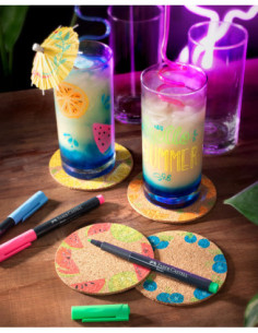 FC160807-10,Marker creativ galben neon Faber-castell - Set 10 2
