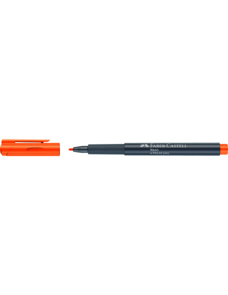 FC160815-10,Marker creativ portocaliu neon Faber-castell - Set 10