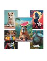 Caiet A5 Herlitz, 48 file, 70 g/mp, matematica, Motiv Megamix