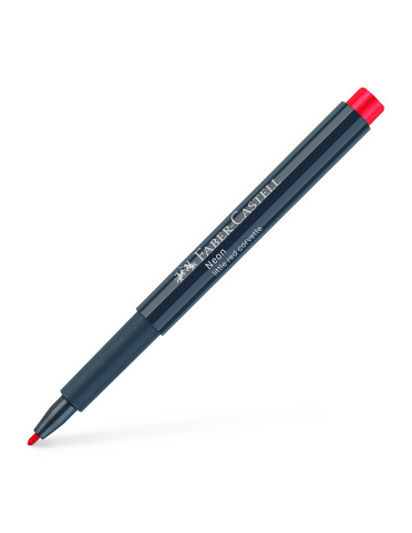 FC160821-10,Marker creativ rosu neon Faber-castell - Set 10