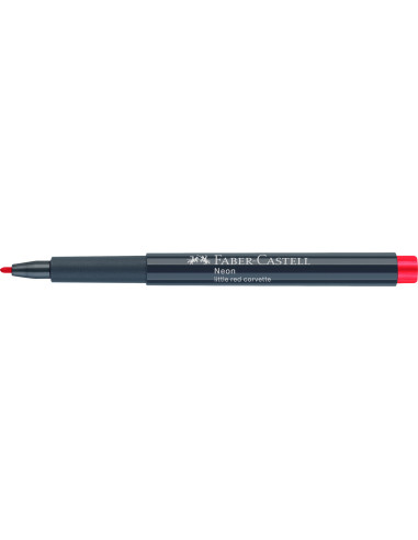 FC160821-10,Marker creativ rosu neon Faber-castell - Set 10