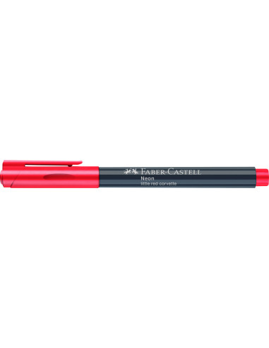 FC160821-10,Marker creativ rosu neon Faber-castell - Set 10
