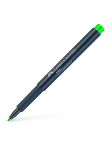 FC160863-10,Marker creativ verde neon Faber-castell - Set 10